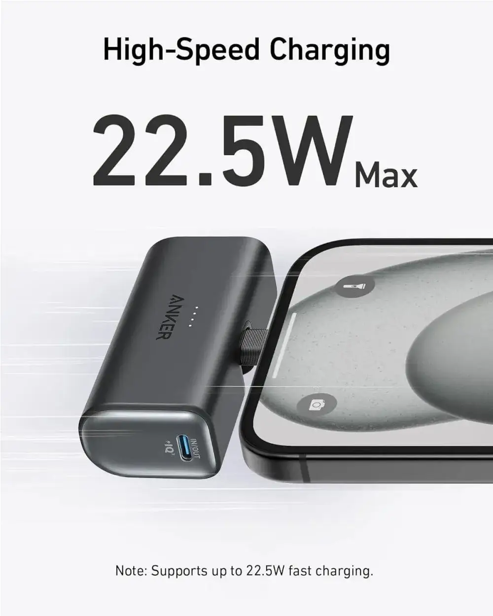 Anker Nano A1653 5000mAh 22.5W Fast Charge Power Bank